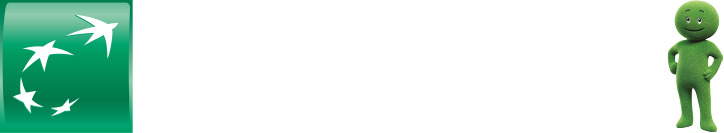 Logo BNP Paribas Personal Finance — texte blanc sur fond vert foncé